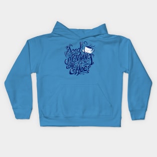 Good morning, one coffee? Kids Hoodie